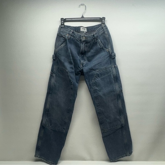 Agolde Rami Carpenter Jeans Women’s 27 Repetition Blue Ankle Leg Revolve - Picture 3 of 7